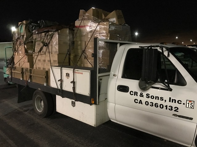 Load of supplies donated to Yuma